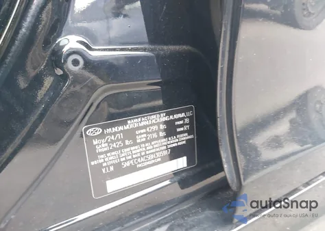 2011 Hyundai Sonata Se из США, поврежденный, VIN 5NPEC4AC5BH305917